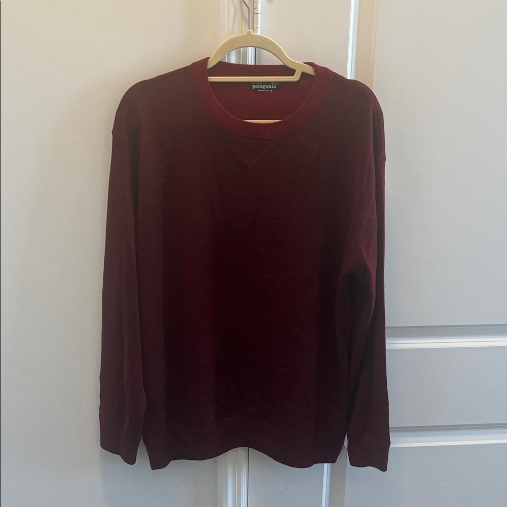Patagonia Men's Burgundy Crewneck Sweater